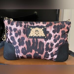 Juicy Couture Crossbody Handbag Purse Leopard Print Malibu LA
